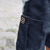Kokosnussknopf „Checkerboard“