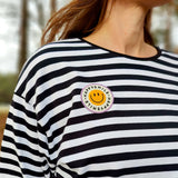 Embroidered iron-on patch “Happy Smile”