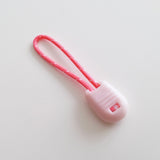 1 Meter Geflochtene Kordel x Ø2,5mm x Neonpink/Weiß