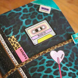 Woven iron-on patch Mixtape “Rock it!”