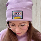 Woven iron-on patch Mixtape “Rock it!”