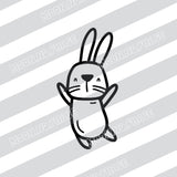 Glückshase Version 2 PNG Datei