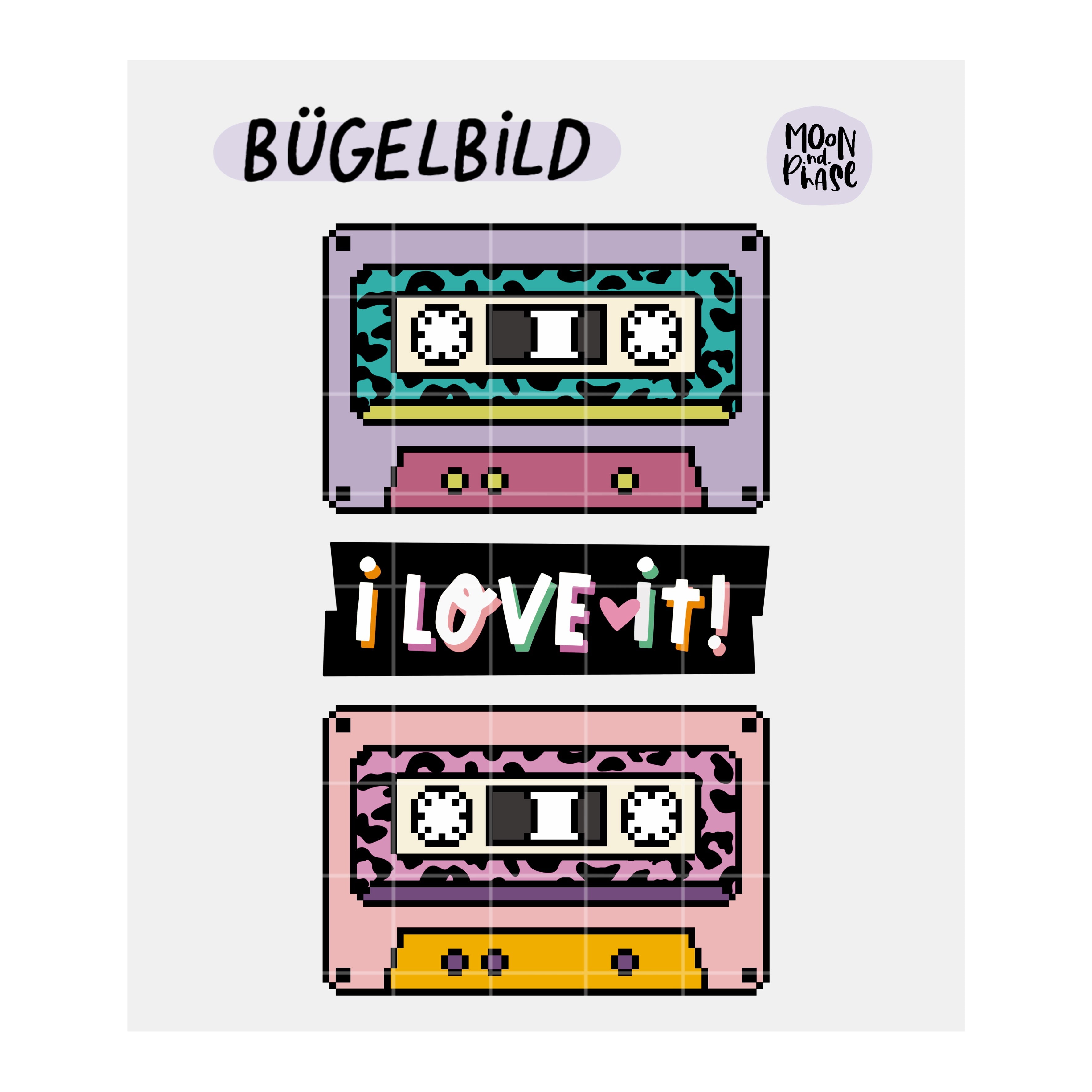 Bügelbild „Mixtape Mix x Love it“