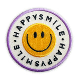 Embroidered iron-on patch “Happy Smile”