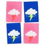 4er Set Weblabel “Donnerwetter” Mix