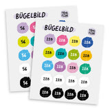 Bügelbild “Kindergrößen” 50-140