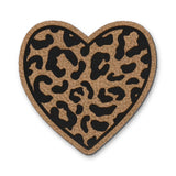 Faux leather label “Flowers”