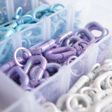 Lobster clasp carabiner for pendant x Lilac Metallic