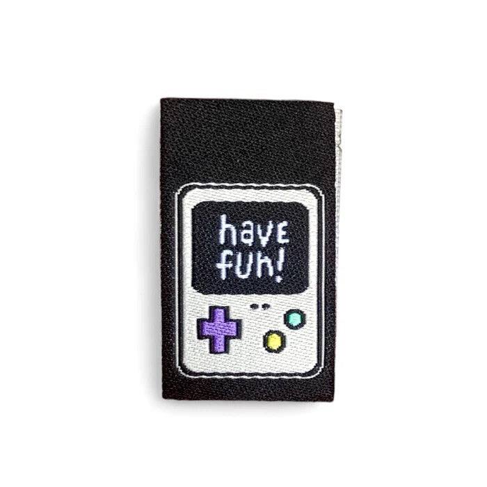 3er Set Weblabel Gameboy „Have fun“