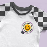 Embroidered iron-on patch “Happy Smile”
