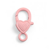 Lobster clasp heart carabiner for pendant x rose
