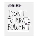 Iron-on patch “Don't tolerate bullshit”