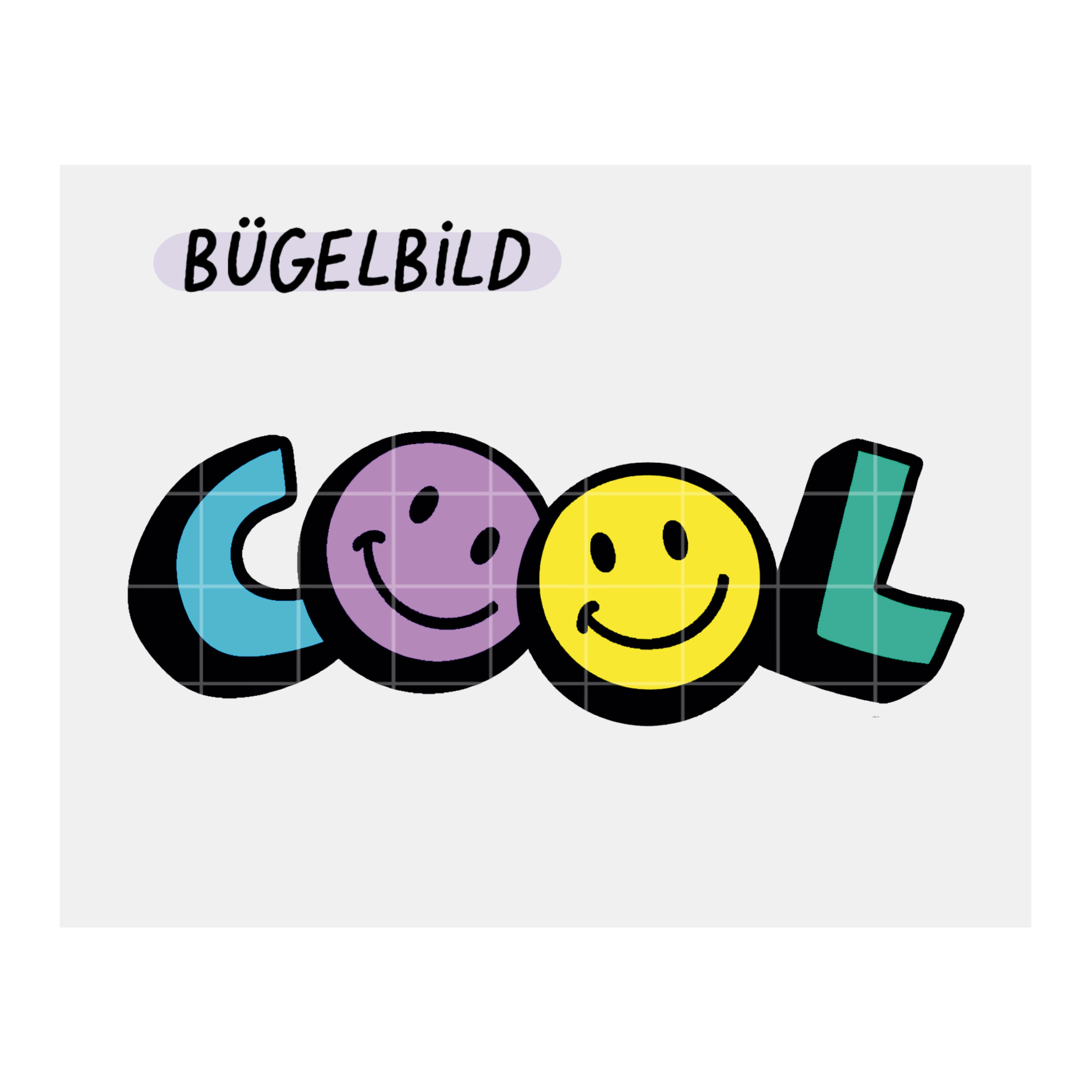 Bügelbild „Cool“