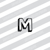 Children's sizes letters PNG file