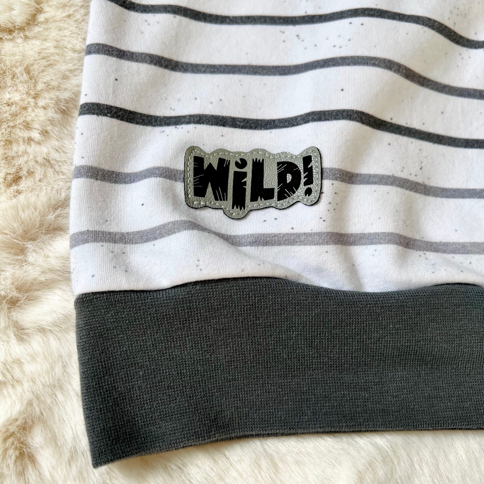 Kunstleder Label „Wild!“