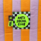 Webpatch „Anti Social Club“ - Neongelb