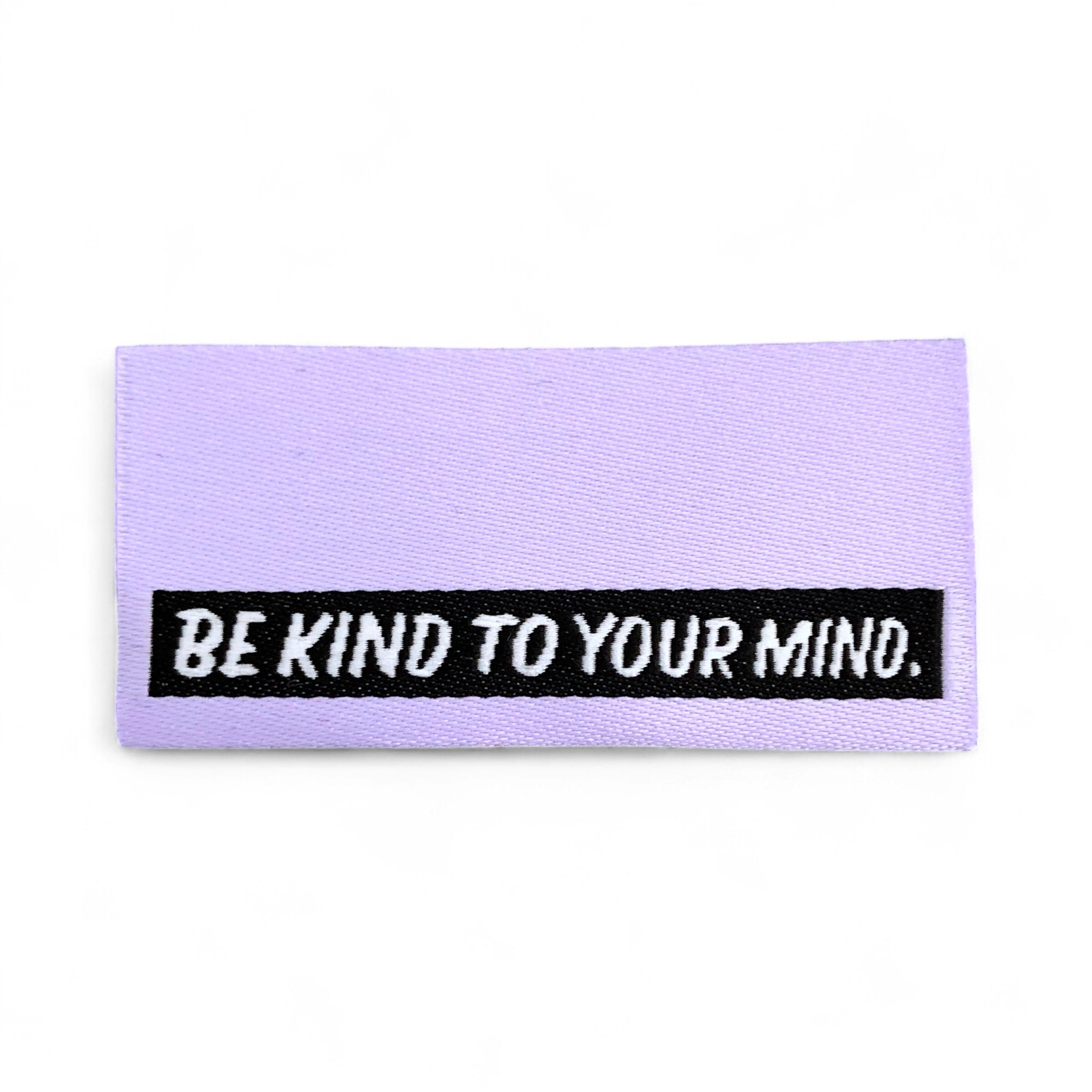 3er Set Weblabel „Be kind to your mind“