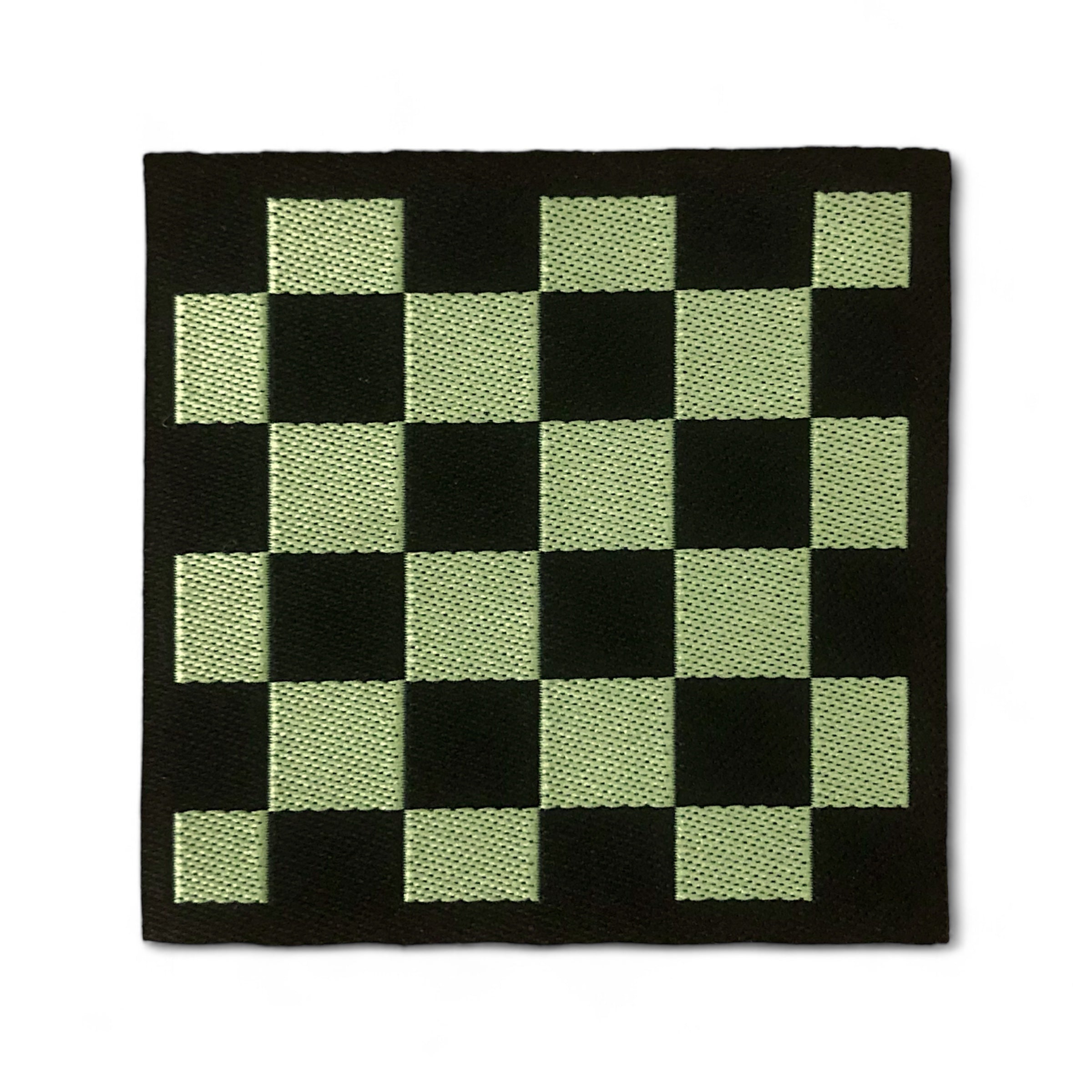 Web label “Checkerboard” khaki