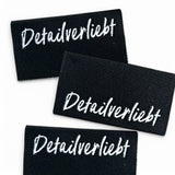 Set of 3 woven labels “Detailverliebt”