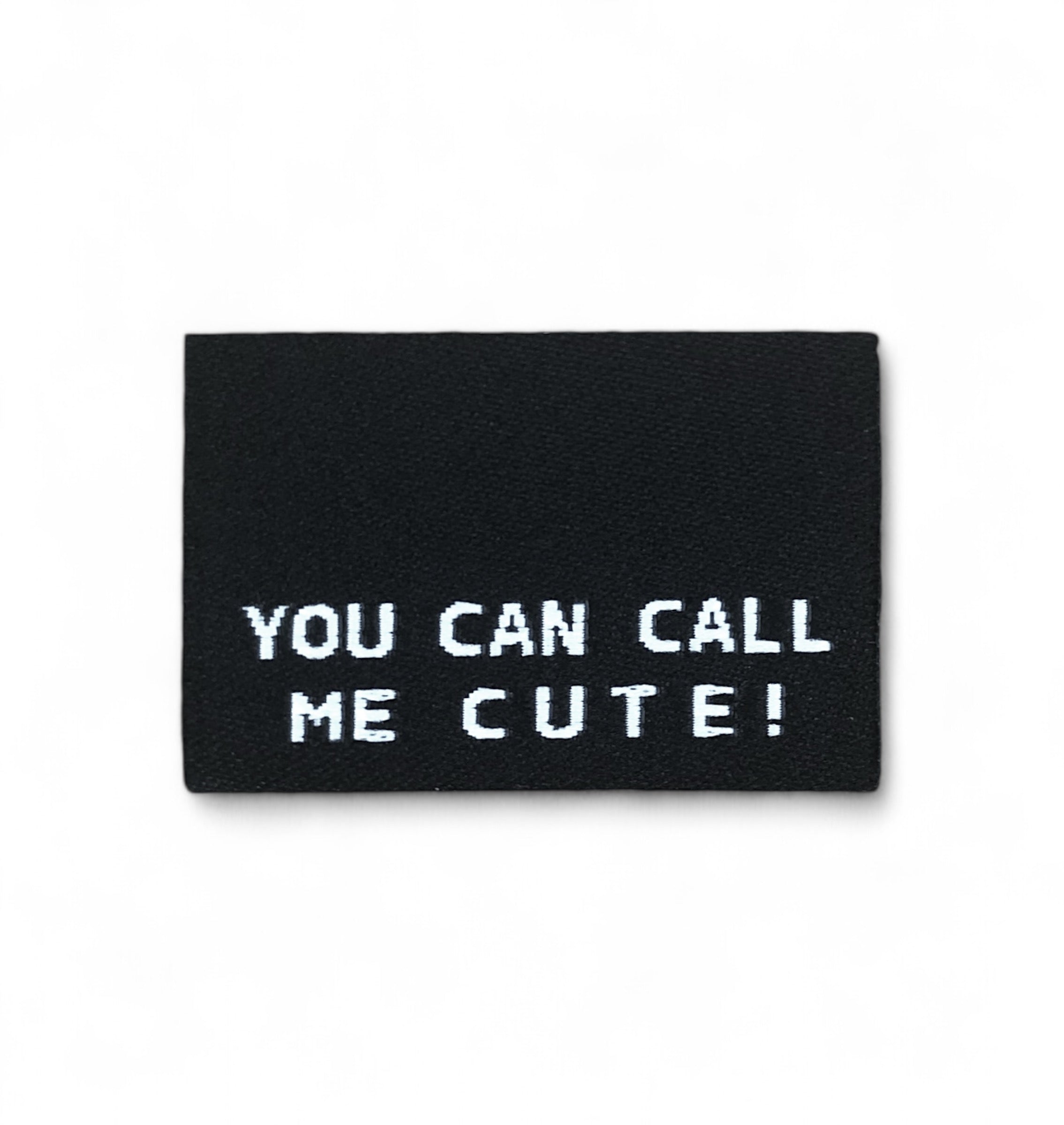 Set of 3 web labels “You can call me cute!”