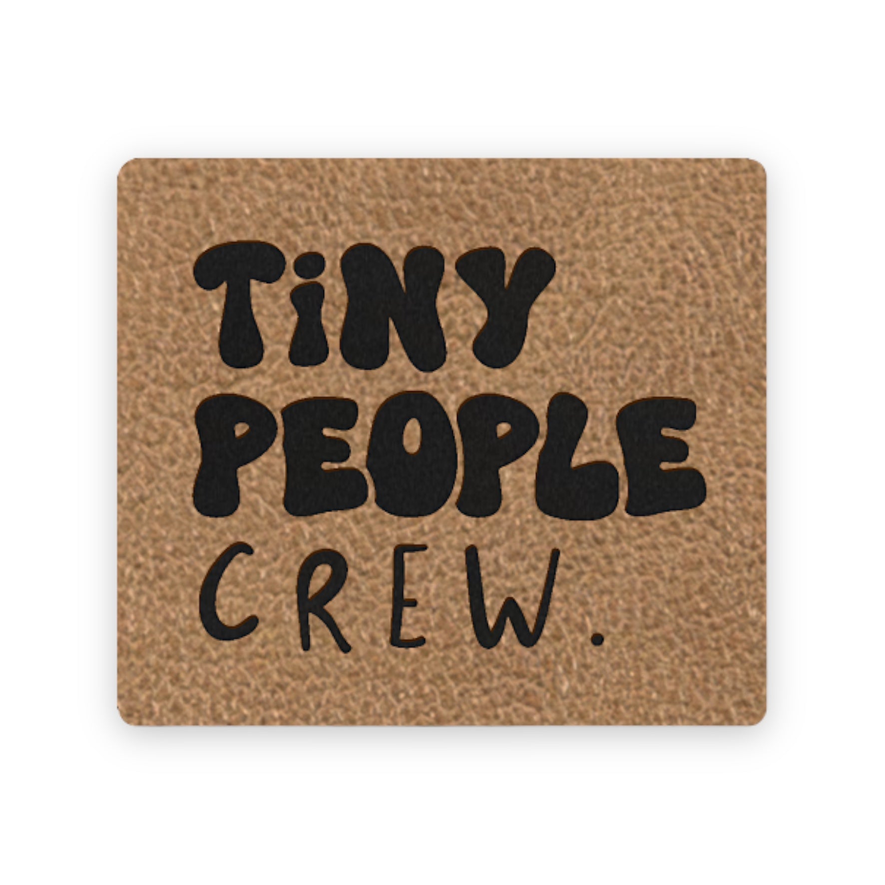 Kunstleder Label „Tiny People Crew“