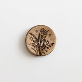 Coconut button “Wildflowers”