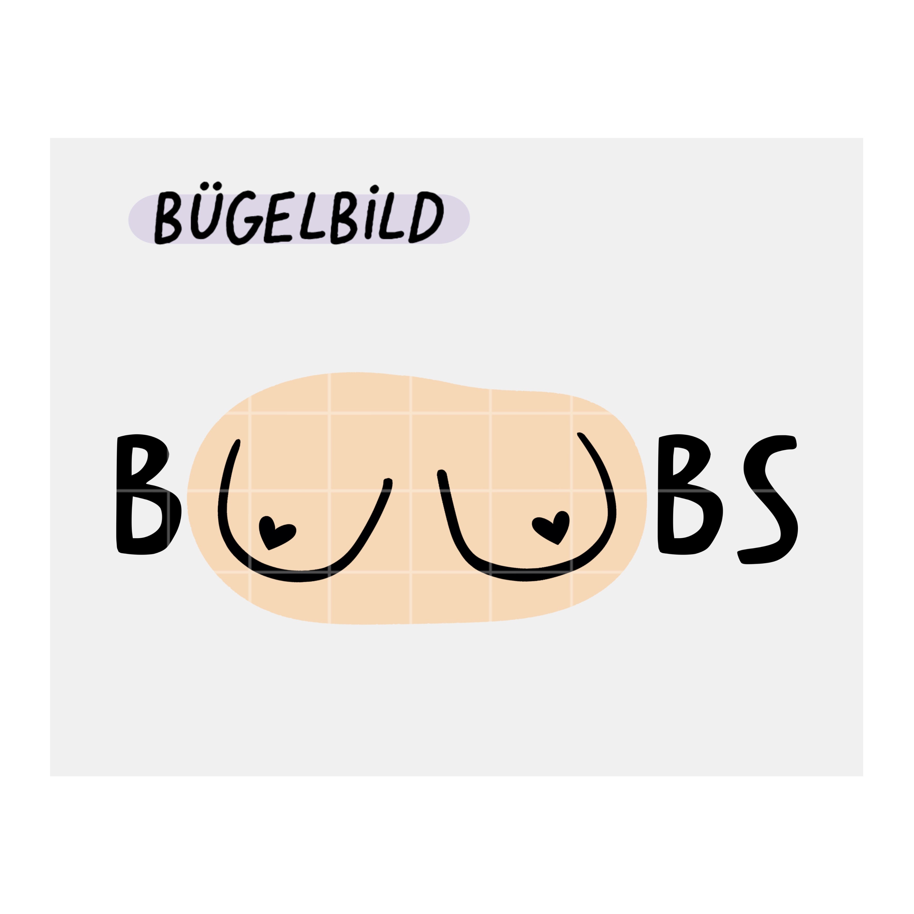 Bügelbild „Boobs“