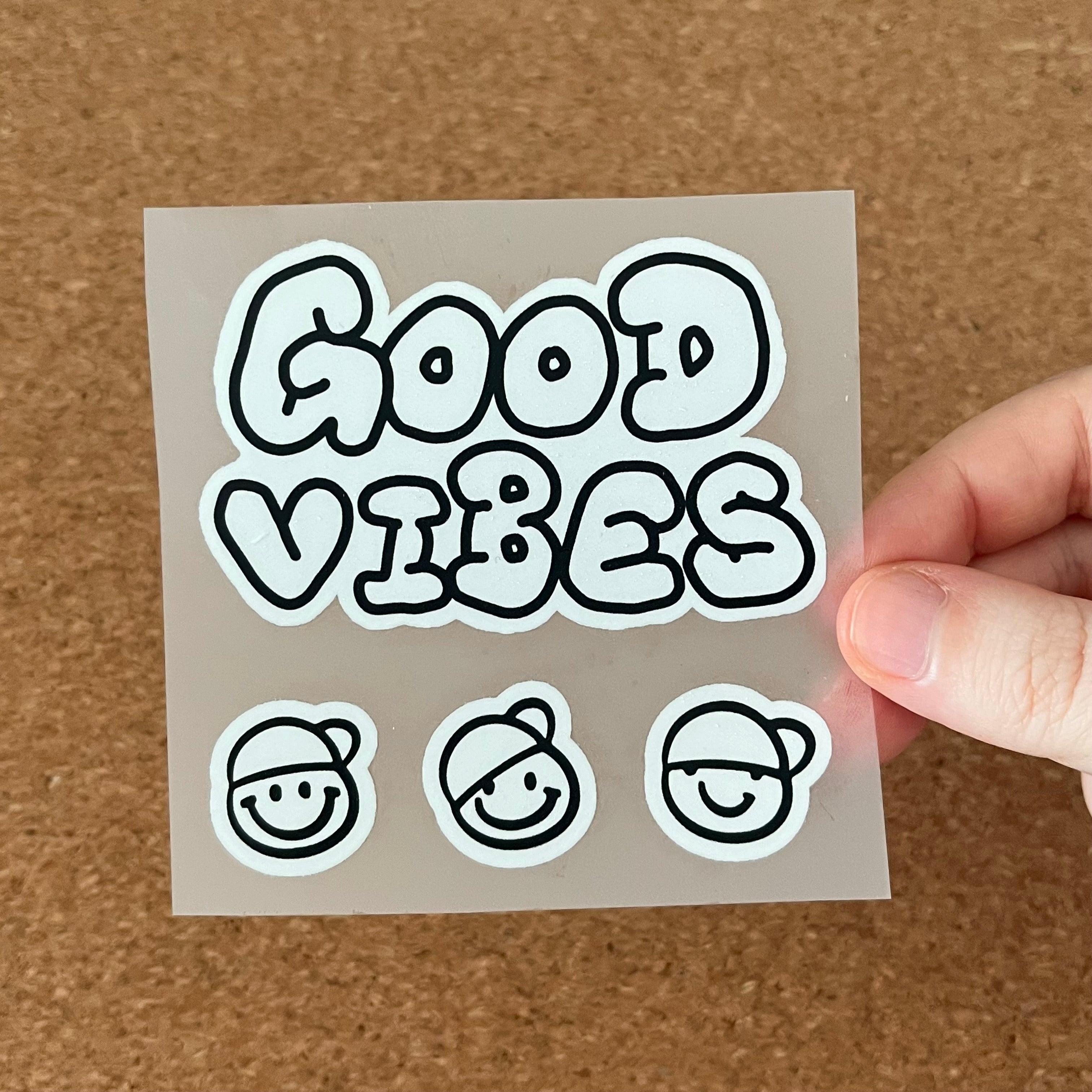 Bügelbild „Good Vibes“