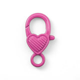 Lobster clasp heart carabiner for pendant x pink