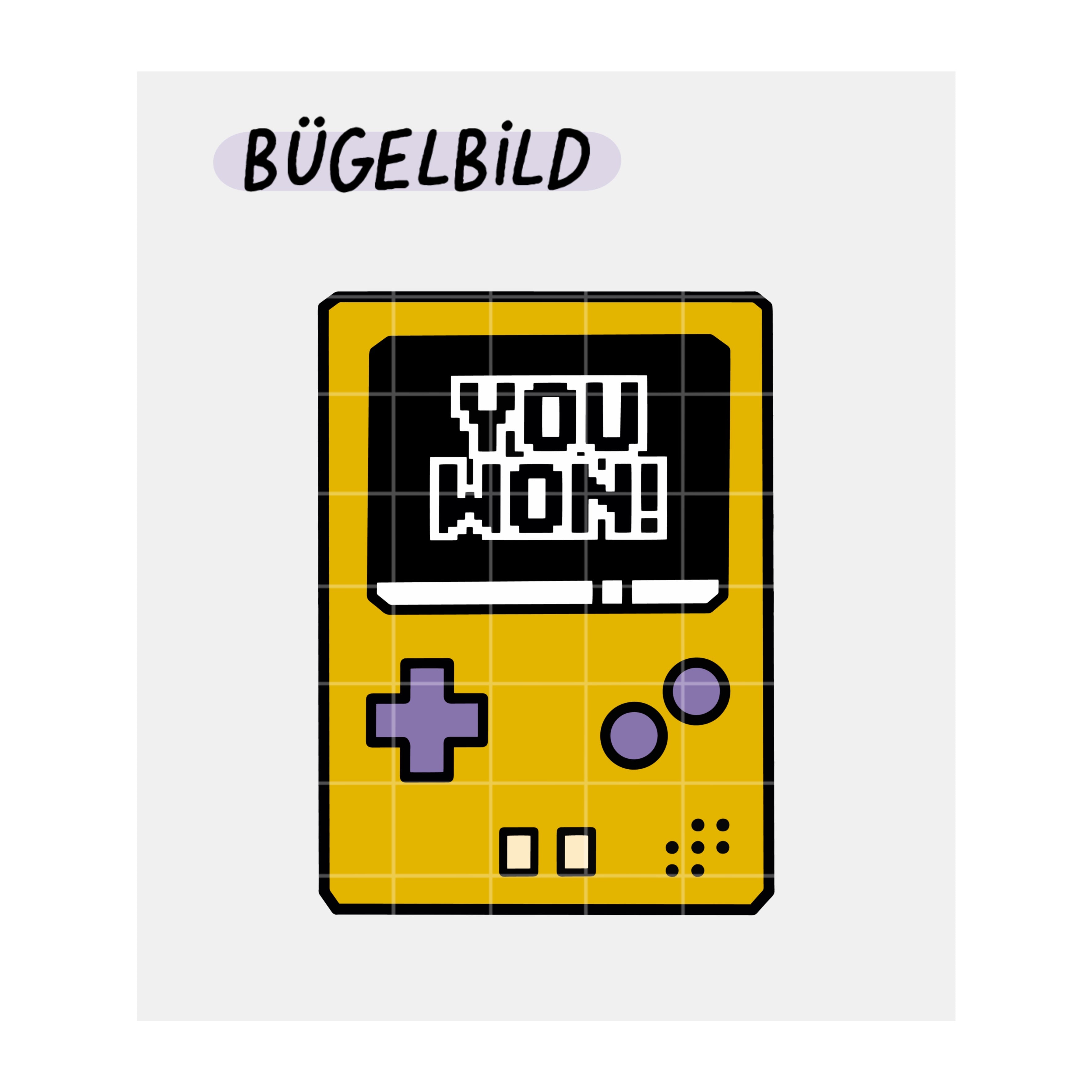 Bügelbild „Gameboy“ x Senf