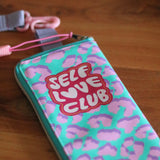 Iron-on patch “SelfLoveClub” x Pink