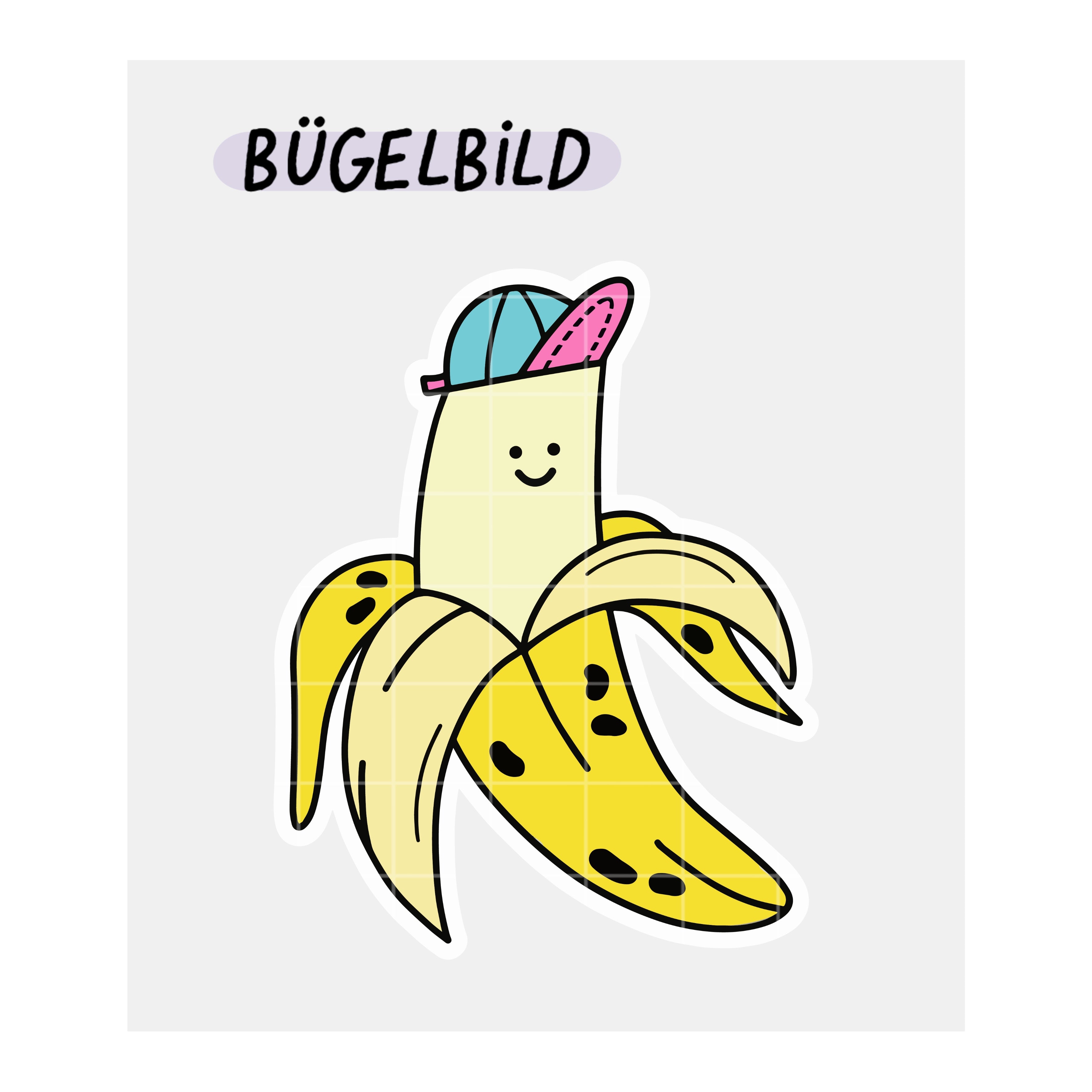 Bügelbild „Banane“