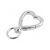 Herzförmiger Karabiner für Anhänger - Silber