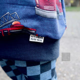 Set of 3 woven labels “such a label has to be” x cream