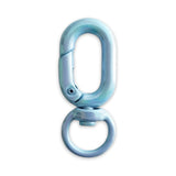 Hummerverschluss Karabiner für Anhänger x Hellblau Metallic