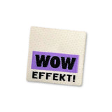 Weblabel „WOW Effekt“ - Creme/Lila