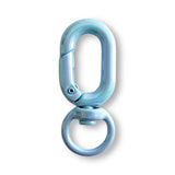 Lobster clasp carabiner for pendant x Light Blue Metallic