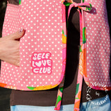 Iron-on patch “SelfLoveClub” x Pink