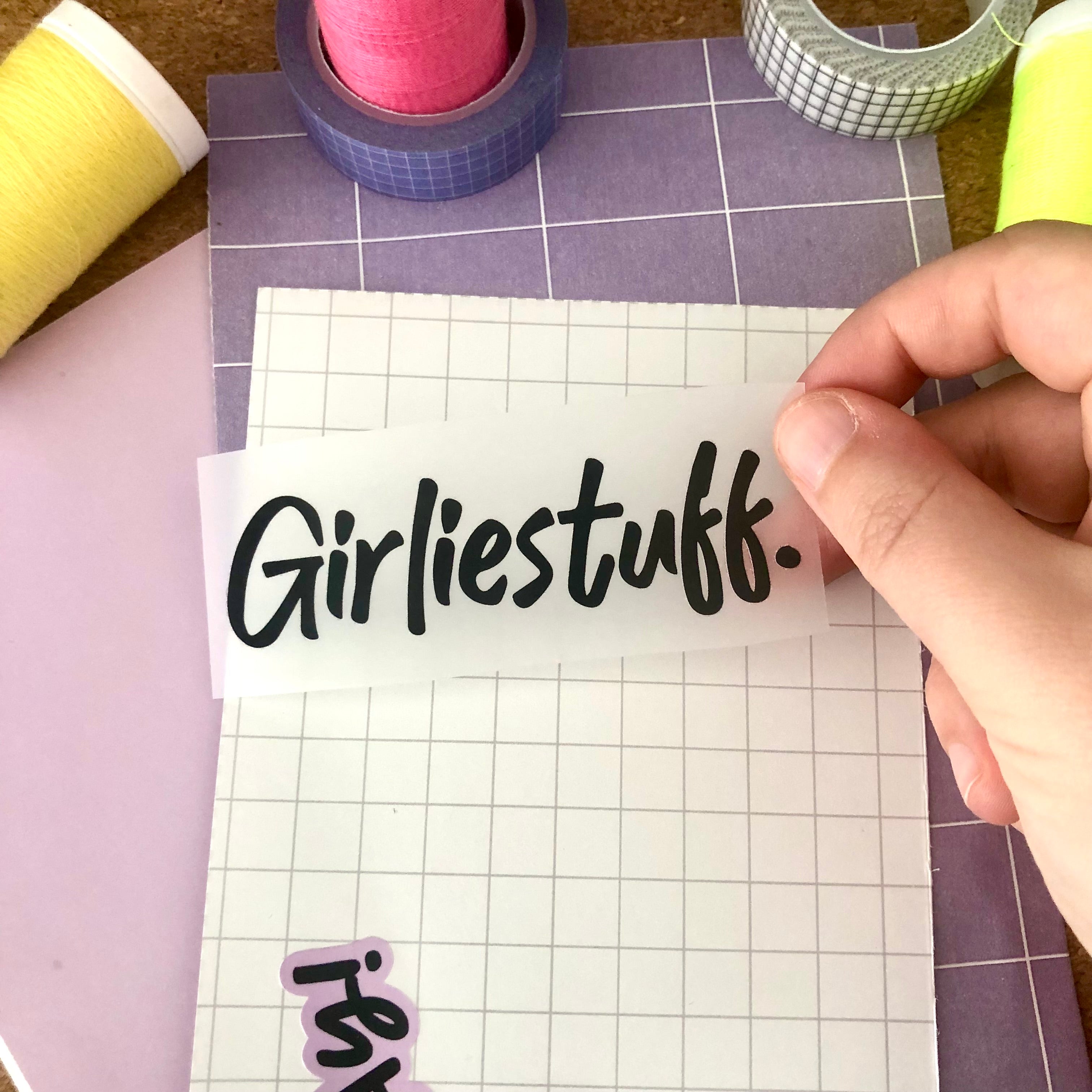 Bügelbild „Girliestuff“