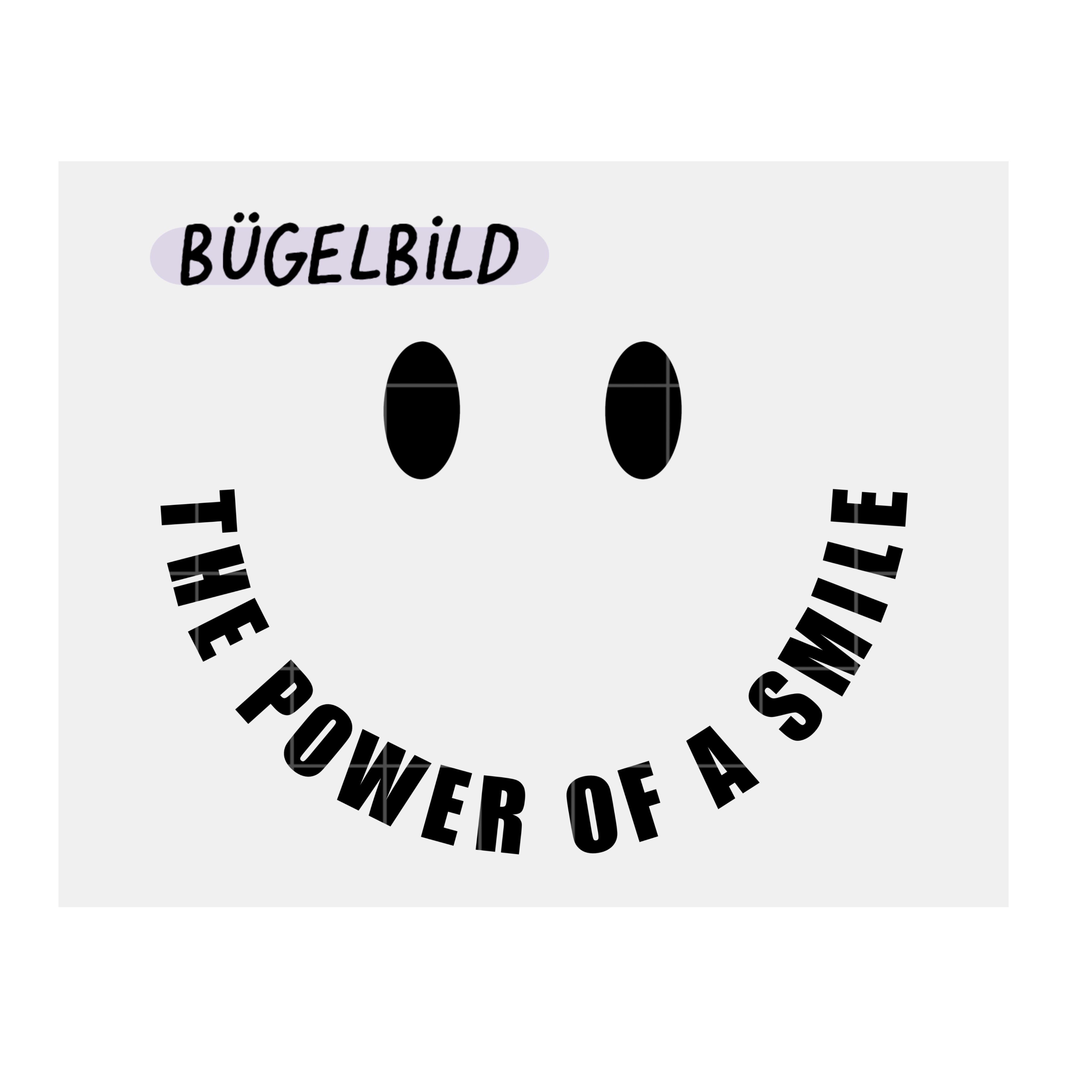 Bügelbild „The Power of a Smile“