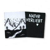 Set of 2 web labels “In love with nature”