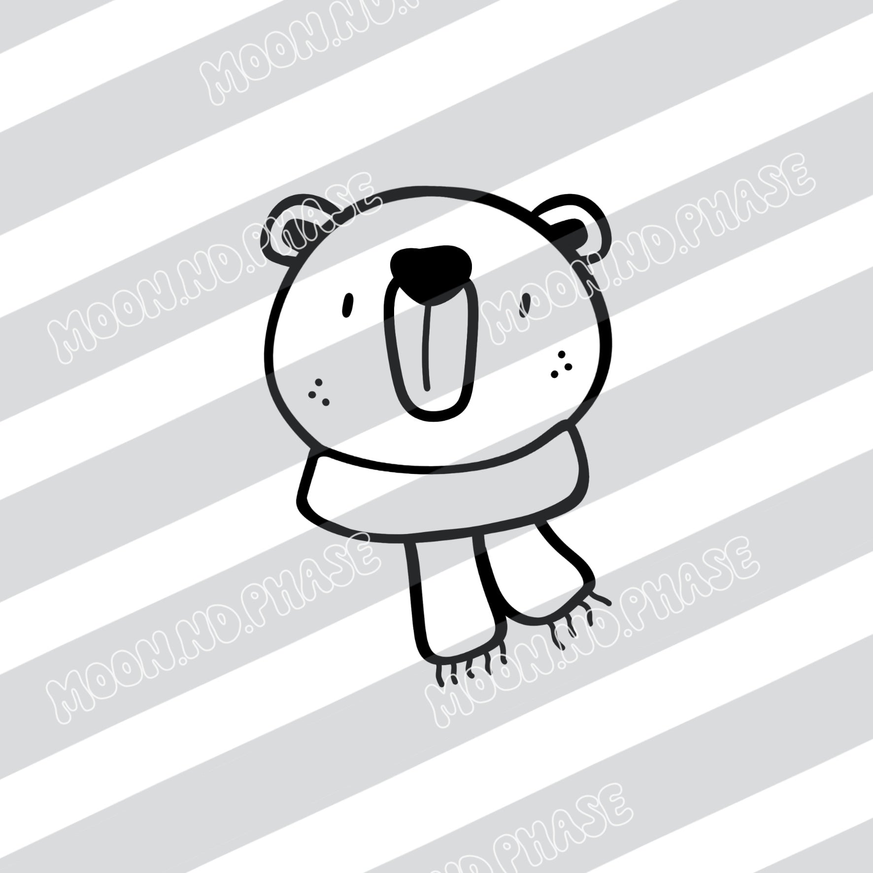 Winter Bear PNG File