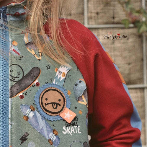 Kunstleder Label “Smiley”