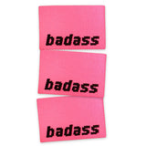 Set of 3 woven labels “Badass”