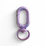 Lobster clasp carabiner for pendant x Lilac Metallic