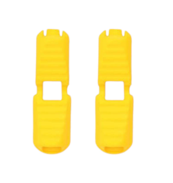 2 Kordelenden Clips x Gelb