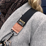 Set of 3 woven labels “Leo” x mustard