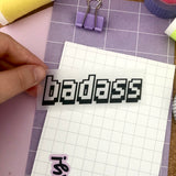 Iron-on patch “Badass”