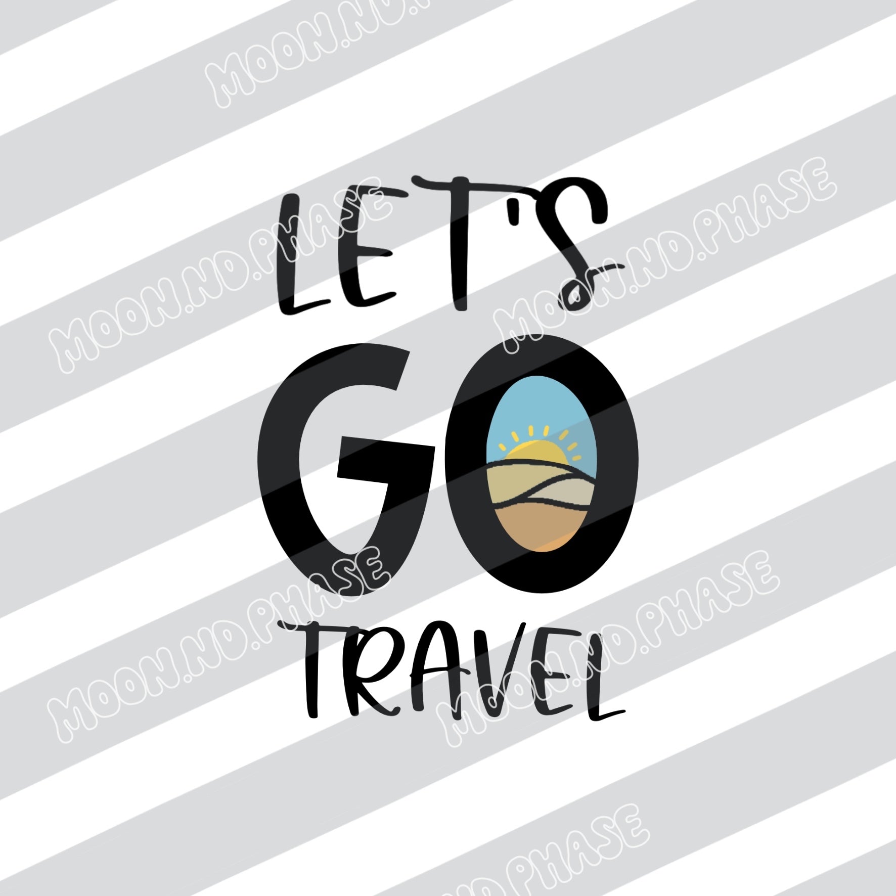 Let’s go Travel PNG Datei