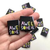 Set of 3 web labels “Awesome”